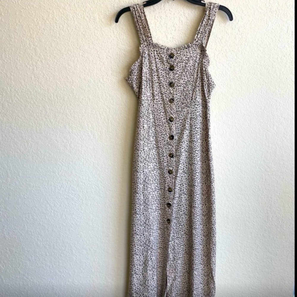 Animal button midi casual dress - size Med